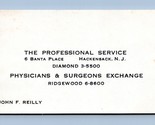 Physicians and Surgeons Exchange Vtg  Business Card Ridgewood New Jersey... - £8.66 GBP