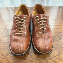 Sandro Moscoloni Comfort Walk Mens 9.5 Brown Leather Split Cap Toe Shoe 3117 - £19.90 GBP