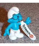 2004 PEYO Schleich Smurfs Brainy Smurf Figure New With Tag - £15.84 GBP