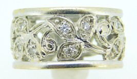 Authenticity Guarantee 
14k White Gold Eternity Genuine Natural Diamond Ring ... - £492.67 GBP