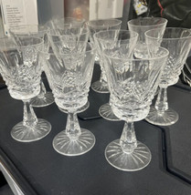 10 Waterford Ireland Crystal Kenmare Claret Wine Cut Glass Glasses Goble... - $280.50