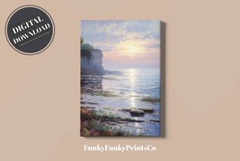 PRINTABLE wall art, Picturesque Seaside, Portrait | Digital Download, Ho... - £2.74 GBP