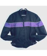 XL NexGen Motorcycle Jacket Black Purple Waterproof Nylon ZipOut Liner W... - £22.44 GBP