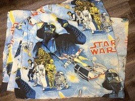 Original 1977 Star Wars Fitted Bed Sheet Twin Bibb Polyester Cotton Blen... - $24.75