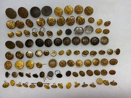 U.S. Army, Bonanza Button Lot, Grouping Of 98, Assorted Time Periods And Makers - £19.38 GBP
