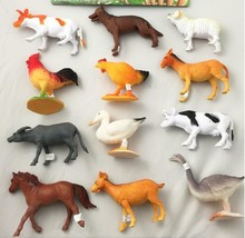 1 pack ASSORTED PLAY 6 INCH RUBBER FARM ANIMALS toy plastic pvc  play an... - $6.60