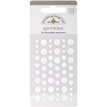 Doodlebug Sprinkles Adhesive Glitter Enamel Dots 54 Per Pkg Lily White - $567.86 MXN