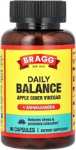 Bragg Daily Balance Apple Cider Vinegar and Sensoril Ashwagandha 90ct  -... - £18.09 GBP