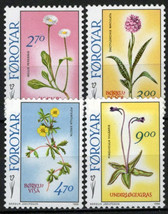 ZAYIX Faroe Islands 169-172 MNH Flowers Plants Nature 051023S76 - £4.31 GBP