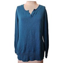 Blue Cotton Blend Sweater Size Large - £19.36 GBP