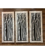 Silver Birch 3-Piece Wall Graphic Metal Wall Art Jon Gilmore - $3,672.13 MXN