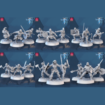 3D Printed STL Miniatures The Frost City Army Soldiers Sets - Modular 28 - 32mm - £14.80 GBP+