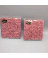Caspari Baroque Maroon Luncheon Napkins 40 Triple Ply Beverage Regency - $206.80 MXN