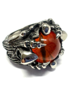 LOTR Eye Of Sauron Lord of the Rings Stainless Steel Mens Size 11 Ring NEW - €25,49 EUR