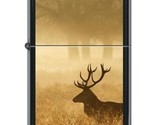 Zippo Lighter - Elk in Mist Black Matte - 854051 - $30.56
