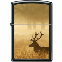 Zippo Lighter - Elk in Mist Black Matte - 854051 - £24.42 GBP