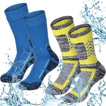 Jeyiour 2 Pairs Waterproof Socks Unisex Waterproof Breathable Socks Outdoor - $39.92