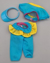 VINTAGE 1989 Mattel Barbie Cool Mix #2138 Outfit &amp; Visor - £5.75 GBP