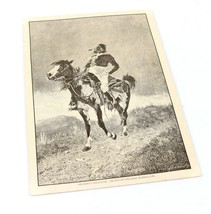 Uncle Ed&#39;s Reprint Frederic Remington Modern Comanche Reproduction Postcard - £6.87 GBP