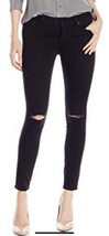 Lucky Brand Women&#39;s Denim Lolita Destructed Black Skinny Size 00 Or 24 X 27 NWT - £38.93 GBP