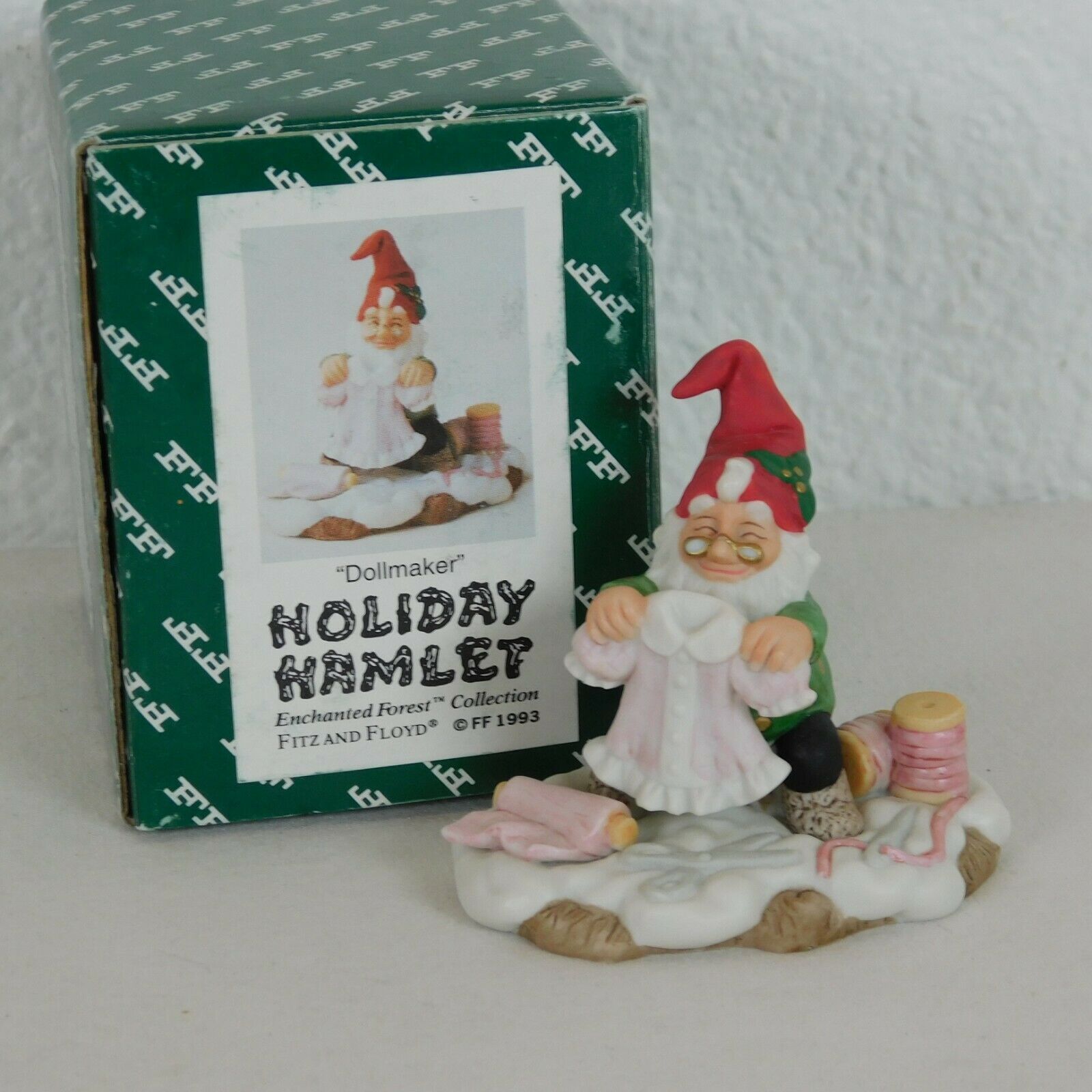 Fitz Floyd Holiday Hamlet Dollmaker Enchanted Forest 19/733 With Original Box - $14.52
