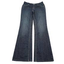 Banana Republic Pants Womens 0 Blue Flare Low Stretch Zip Dark Wash Deni... - $28.59