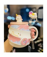 Unicorn Mug with Rainbow Cloud Straw | Adults Mug Kid Cup Cute Fairy Cup - $25.00