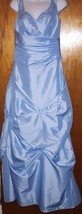 MARY&#39;S MODERN MAIDS BLUE W/PURSE &amp; WRAP SIZE  8 EVENING GOWN  NEW RETAIL... - £55.78 GBP