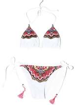 Women Spring Raja Adjustable Tie Side Strap Hipster Bikini Bottom Swimsuit - £20.33 GBP