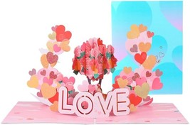 Sweet Valentines Day Card 3D Pop Up Valentines Card for Couples Romantic Love Va - £19.82 GBP