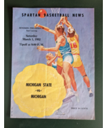 Vintage 1952 Spartan Basketball News Game Program ~ Michigan State vs Mi... - £27.38 GBP