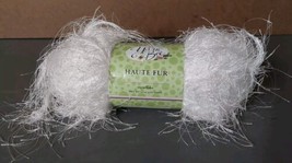 Yarn Bee Haute Fur Snowflake 3.5oz 93 Yards 6 Super Bulky 100% Exoline - £9.65 GBP