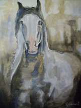 Original 8x10&quot; Horse Canvas Wall Art :- R Doward Fine Art - $16.83