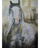 Original 8x10&quot; Horse Canvas Wall Art :- R Doward Fine Art - $16.83