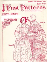 1850&#39;s-1860&#39;s Past Patterns Victorian Sun Bonnet Historical Sew Pattern 10-20 - £13.66 GBP