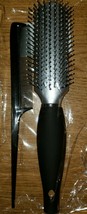 Comb &amp; Hairbrush Set Black &amp; Silver 2 Piece - £5.98 GBP