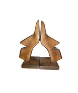 Vintage Mid Century 1958 Wooden Pair Cobbler Shoes Bookends  - €33,55 EUR