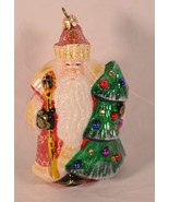 Mostowshi Komozja Russian Santa 7&quot; Tall Hand Blown Glass Ornament Russia... - $59.40