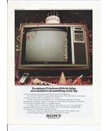 1979 Sony Trinitron Print Ad Vintage Electronics TV Television KV-264 8.... - $356.24 MXN