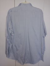 80&#39;S TWO PLY PIN POINT OXFORD MEN&#39;S LS BLUE DRESS SHIRT-17-34-NWOT-100% ... - £11.17 GBP