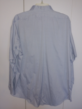 80&#39;S TWO PLY PIN POINT OXFORD MEN&#39;S LS BLUE DRESS SHIRT-17-34-NWOT-100% ... - £11.16 GBP