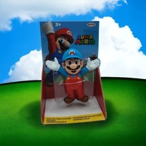 Jakks Pacific Nintendo Super Mario 2.5” Ice Mario Collectible Toy Red Blue - $9.69