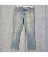 B by Bullhead Skinny Jeans Men&#39;s 30x28 Blue Distressed Ripped Stretch Denim - $12.19