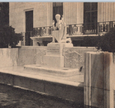The Folger Shakespeare Library Washington Monument Postcard Vintage Statue - £9.43 GBP
