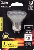 Feit Electric MR16IFG105930CA LED Bulb Enhance MR16 GU10 Bright White 50... - $6.93