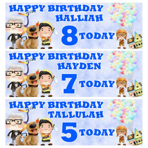 DISNEY UP Personalised Birthday Banner - UP Birthday Party Banner - 3x1Ft - £4.23 GBP