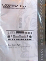 VocoPro GIG-STAR Pro Karaoke System Original Owner&#39;s Manual Book, New Ne... - £19.45 GBP