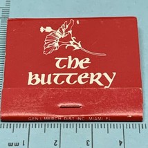 Vintage Matchbook Cover  The Buttery Italian Restaurant  Key West,  Florida  gmg - £9.70 GBP