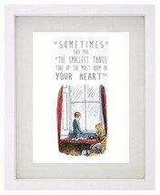 WINNIE THE POOH Famous Disney Quote - Framed Print - Boy/Girl Nursery Sometimes - £15.15 GBP