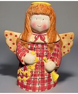VINTAGE SAKURA DEBBIE MUMM ANGEL GLAZED CERAMIC COOKIE JAR - $19.80